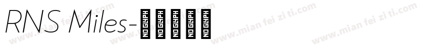 RNS Miles字体转换